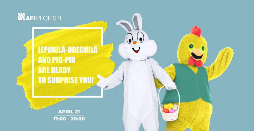 Iepurilă-Urechilă and Piu-Piu are ready to surprise you!