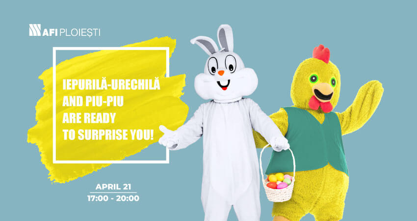 Iepurilă-Urechilă and Piu-Piu are ready to surprise you!