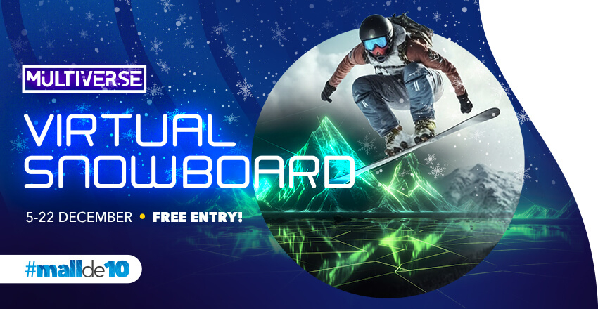 Unique experience with virtual snowboarding!