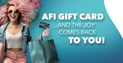 With the AFI Gift Card…the joy returns to you!